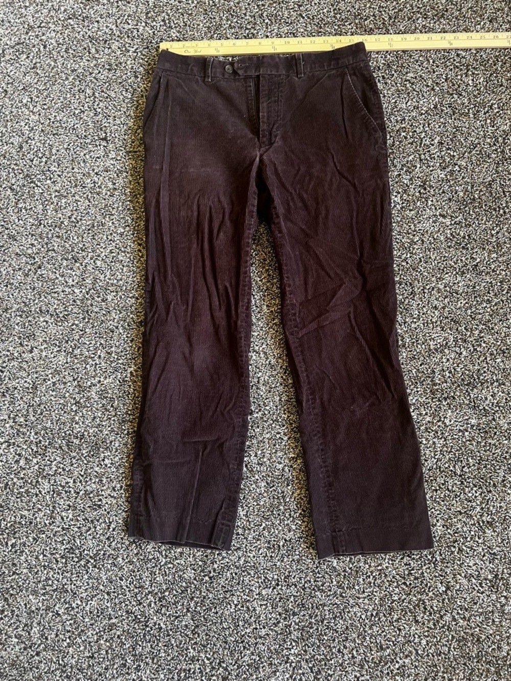 Ralph Lauren Men's Dark Brown Corduroy Trousers - Picture 1 of 7